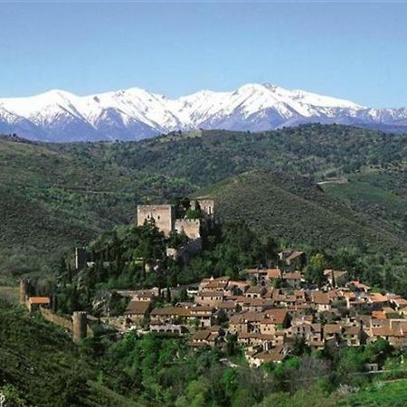 Gite Le Chalet Des Milles Et Un Chemins Castelnou Eksteriør billede